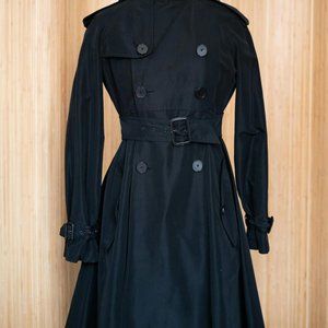 Jean Paul Gaultier Black Trench Coat Sz. S